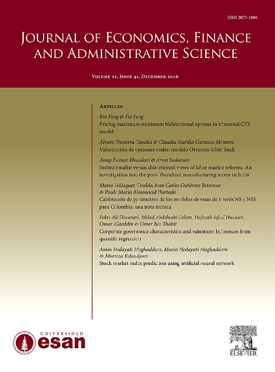 Go to journal home page - Journal of Economics, Finance and Administrative Science